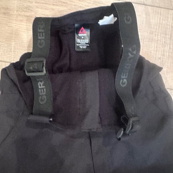 GERRY KIDS BLACK SNOW BIB OVERALLS SIZE 5 YOUTH - Picture 6 of 7